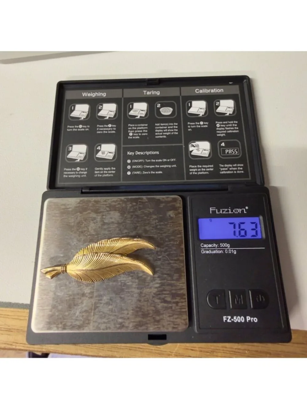 Vintage Sterling Silver by Jewel Art Double Feather Brooch 2.5